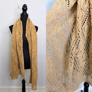Varma Wool Brown Knit Scarf